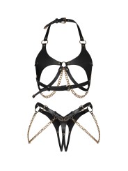 Obsessive - Anyya 2-delige Open Set - Zwart