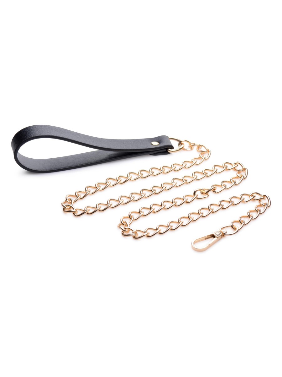 Luxury Leash - Black/Gold