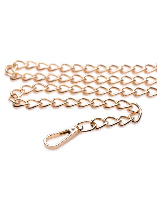 Luxury Leash - Black/Gold