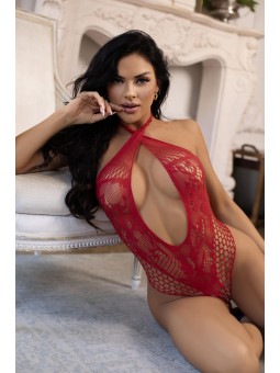 Can't Say No Lace Teddy - Red