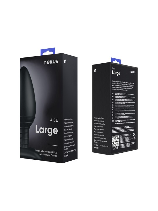 Nexus - Ace Vibrerende Buttplug - Large