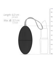 EasyToys - Remote Control Vibrating Egg - Black