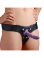 Strap U - Leren Strap On Harnas - Zwart