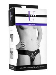 Strap U - Leren Strap On Harnas - Zwart