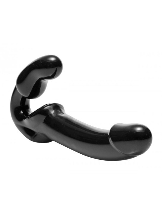 Strapless Voorbind Dildo - Zwart