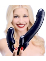 Strapless Voorbind Dildo - Zwart