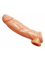 Realistic Flesh Penis Enhancer and Ball Stretcher