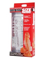 Size Matters - Clear Sensations Vibrerende Penis Sleeve - Transparant