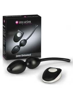 Mystim – Jane Untamed Geisha Balls Vibrator – Zwart