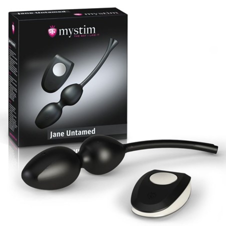Mystim – Jane Untamed Geisha Balls Vibrator – Zwart