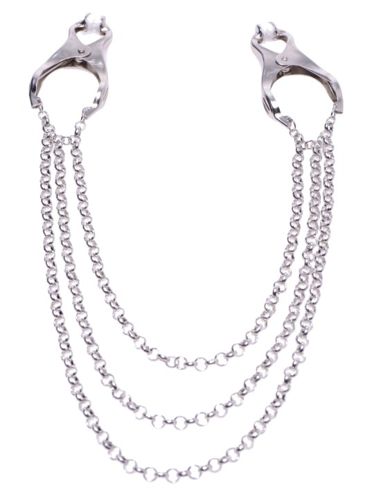 Affix Triple Chain Nipple Clamps