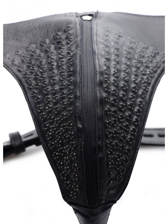 Spiked Leather Confinement Jockstrap