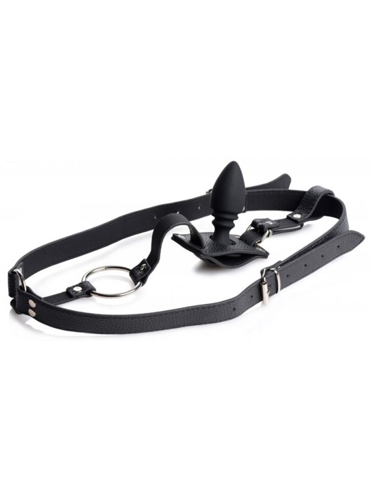 Harness With Cock Ring And Anal Plug