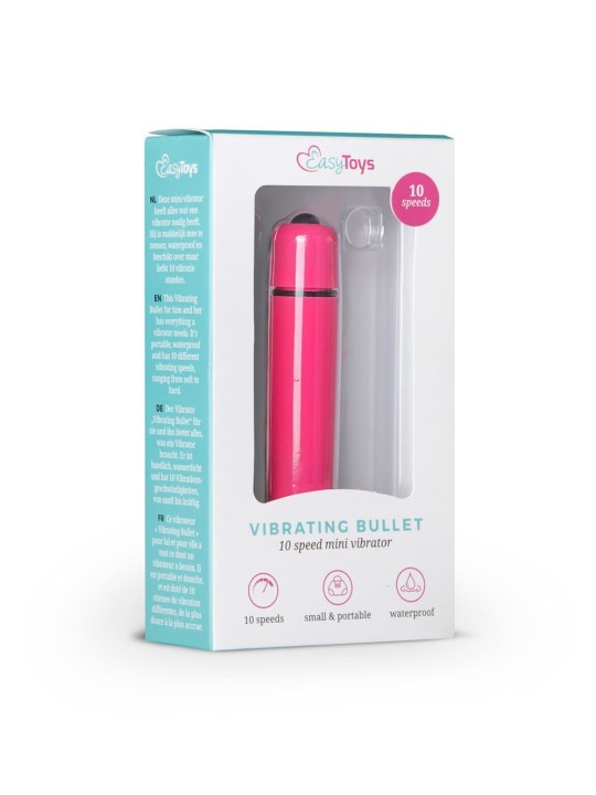 Easytoys 10 Speed Bullet Vibrator - Pink