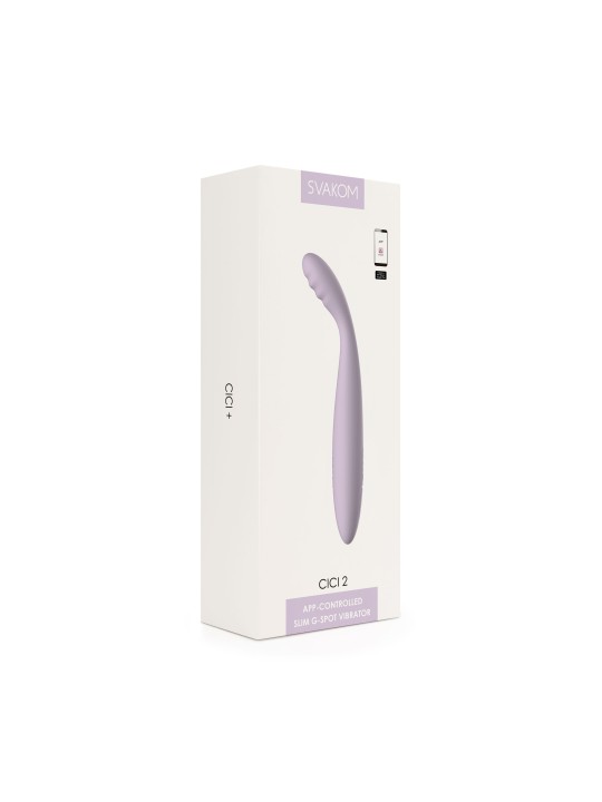 SVAKOM - Cici 2 Flexibele G-spot Vibrator - Lavendel