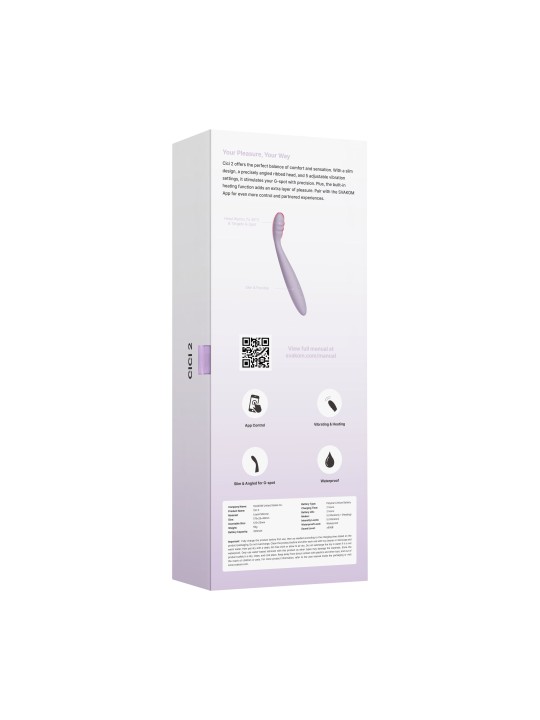 SVAKOM - Cici 2 Flexibele G-spot Vibrator - Lavendel