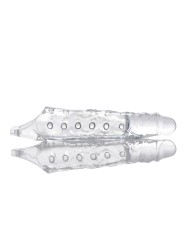 Extender Penis Sleeve With Nubs - Clear