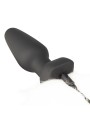 Vibrating Anal Plug With Fox Tail - White