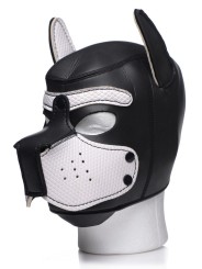 Spike Puppy BDSM Hood - Zwart/Wit