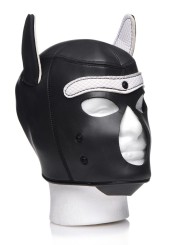Spike Puppy BDSM Hood - Zwart/Wit