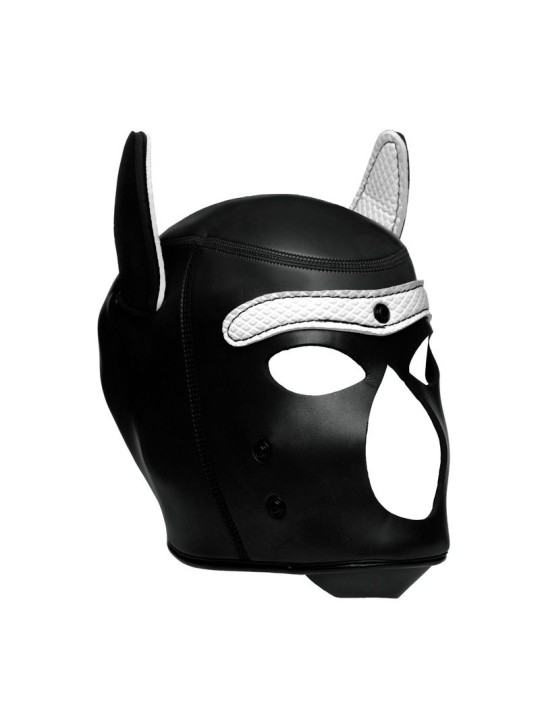 Spike Puppy BDSM Hood - Zwart/Wit