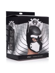 Spike Puppy BDSM Hood - Zwart/Wit