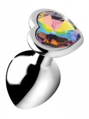 Booty Sparks - Rainbow Heart Buttplug - Middel