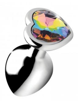 Booty Sparks - Rainbow Heart Butt Plug - Medium