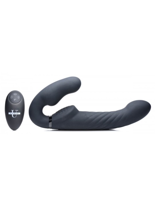Swirl Vibrerende Strapless Strap-On - Black