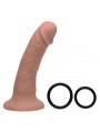 Brazen Silicone Dildo With Harness - 20 cm