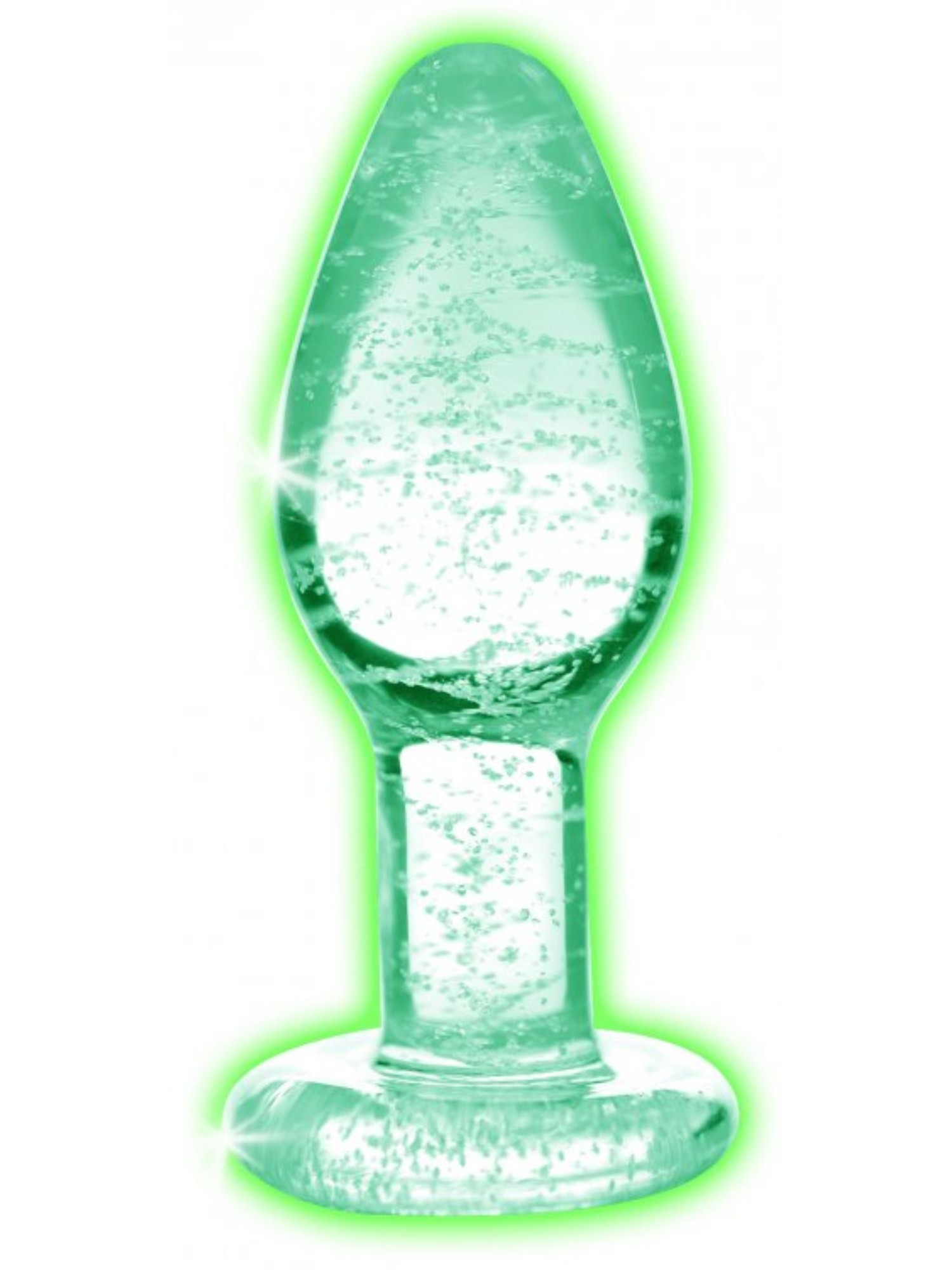 Glow-in-the-Dark Anaalplug Van Glas - Large