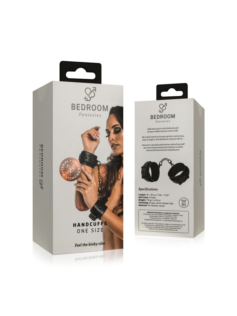 Kunstleren Handboeien - Zwart