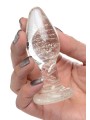 Glow-in-the-Dark Anaalplug Van Glas - Medium