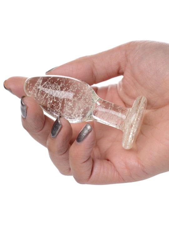 Glow-in-the-Dark Anaalplug Van Glas - Small