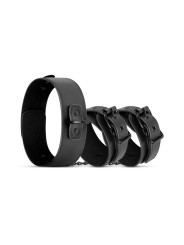 Collar & Wrist Cuffs - Black