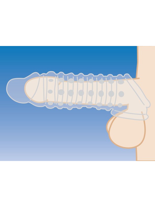 Size Matters - Penis Verlengende Sleeve - Transparant