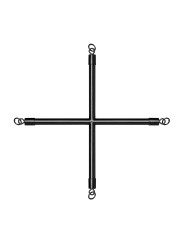 Hog Tie Cross Bar With Cuffs - Black