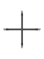 Hog Tie Cross Bar With Cuffs - Black