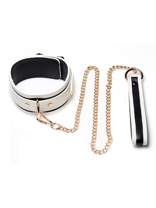 Kink in the Dark - Glow In De Dark Halsband Met Riem
