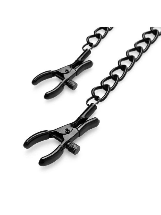Tepelklemmen Met Ketting - Zwart