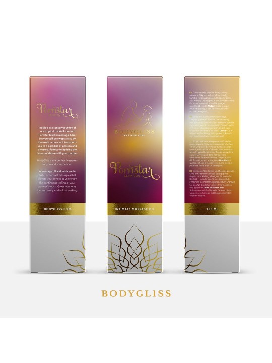 BodyGliss - Massage Oil and Lubricant in 1 Pornstar Martini - 150 ml