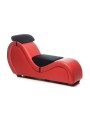 Kinky Seks Sofa Met Boeien en Positie Kussens - Zwart/Rood