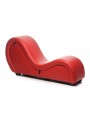 Kinky Seks Sofa Met Boeien en Positie Kussens - Zwart/Rood