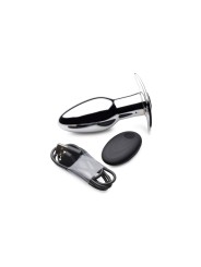 Chrome Blast Rechargeable Butt plug with Remote Control - Small