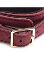 Master Series - 6-delige BDSM Suede Boeienset Met Collar En Riem - Bordeaux