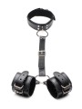 Strict - Halsband Met Polsboeien Restraint Set - Zwart