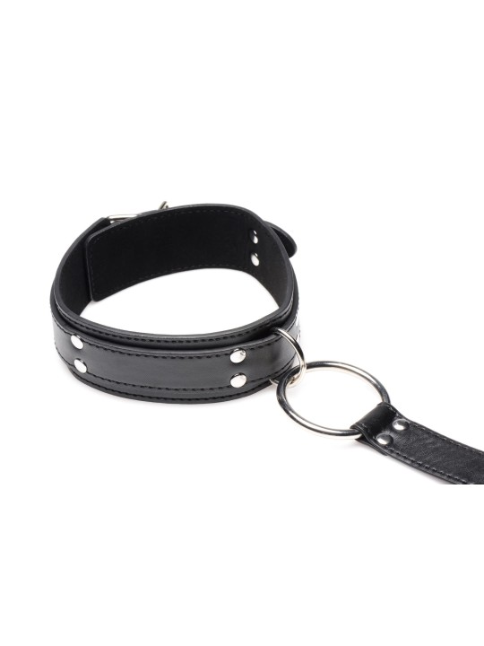 Strict - Halsband Met Polsboeien Restraint Set - Zwart