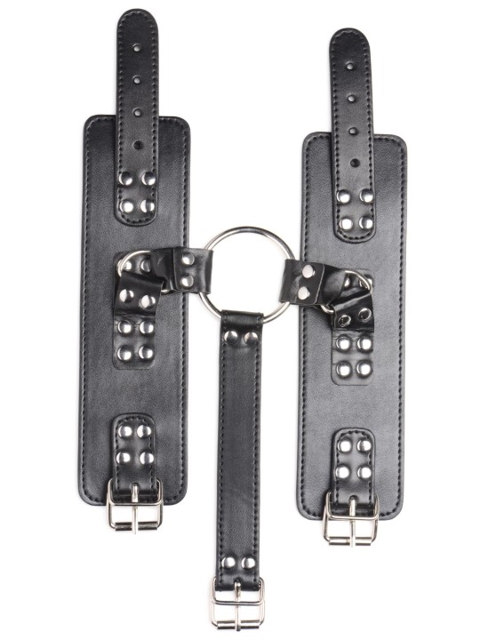 Strict - Halsband Met Polsboeien Restraint Set - Zwart