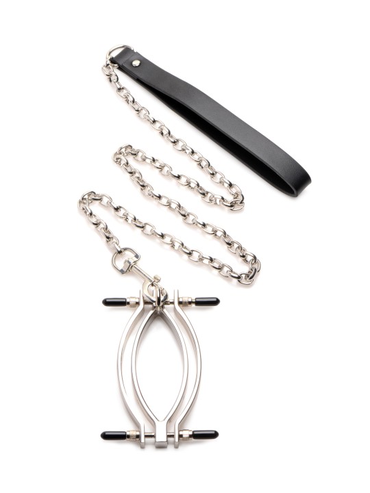 Pussy Tugger Adjustable Vagina Clamp with Chain