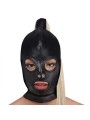 Ponytail Bondage Hood - Zwart